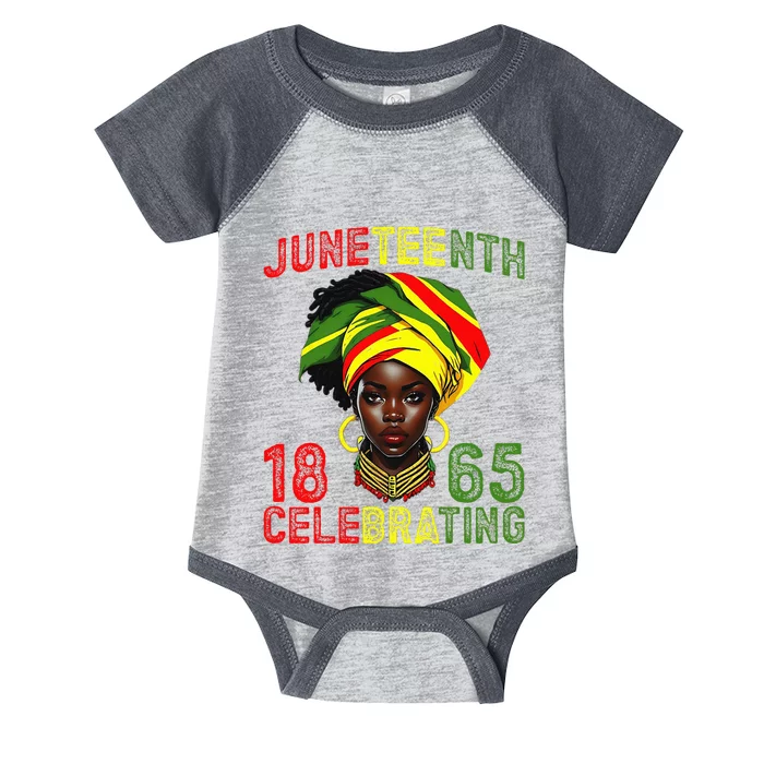 Juneteenth USA African American Melanin Black History Month Infant Baby Jersey Bodysuit