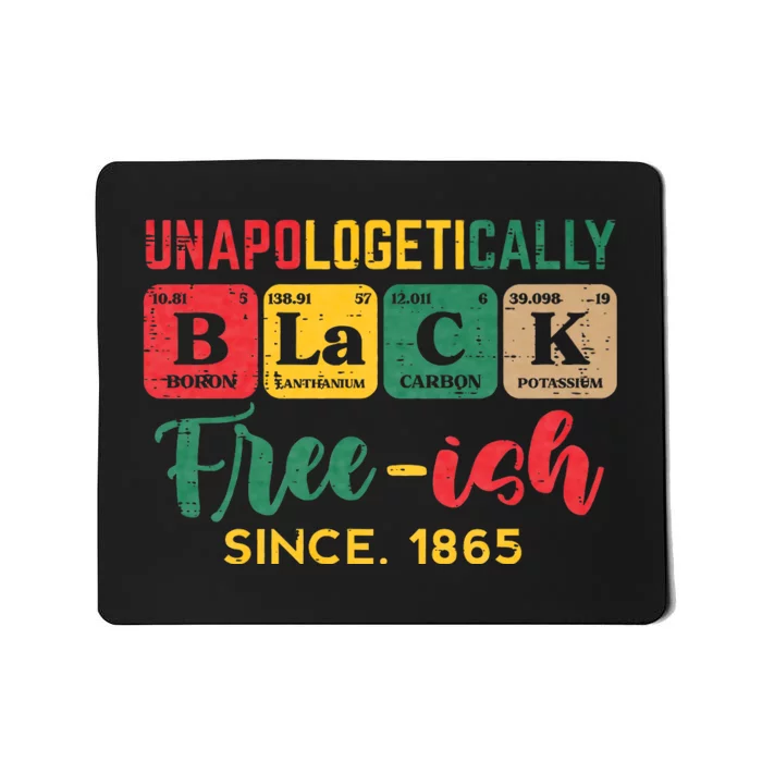 Juneteenth Unapologetically Black Periodic Mousepad