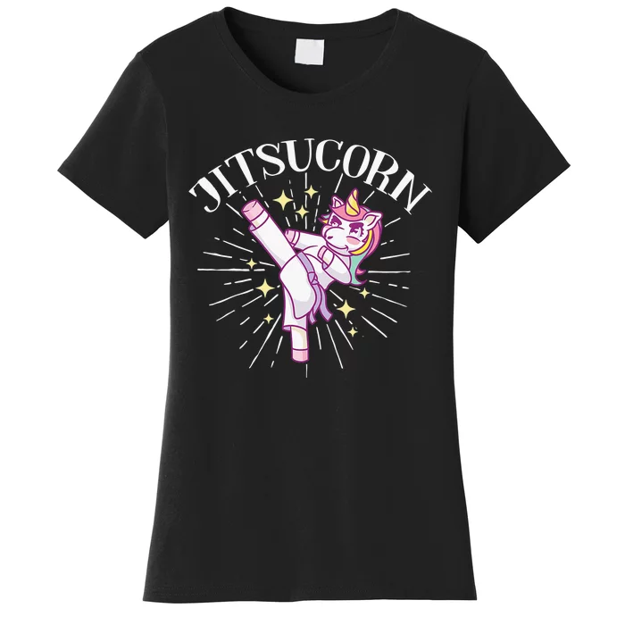 Jitsucorn Unicorn Brazilian Jiu Jitsu BJJ Women's T-Shirt