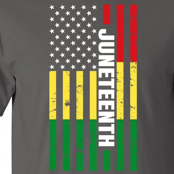 Juneteenth USA Black History Month Flag Tall T-Shirt