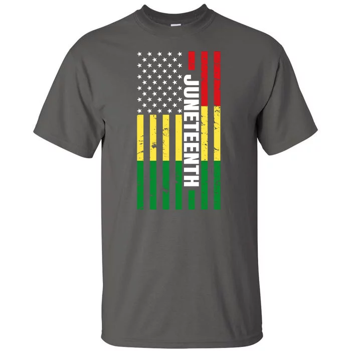 Juneteenth USA Black History Month Flag Tall T-Shirt