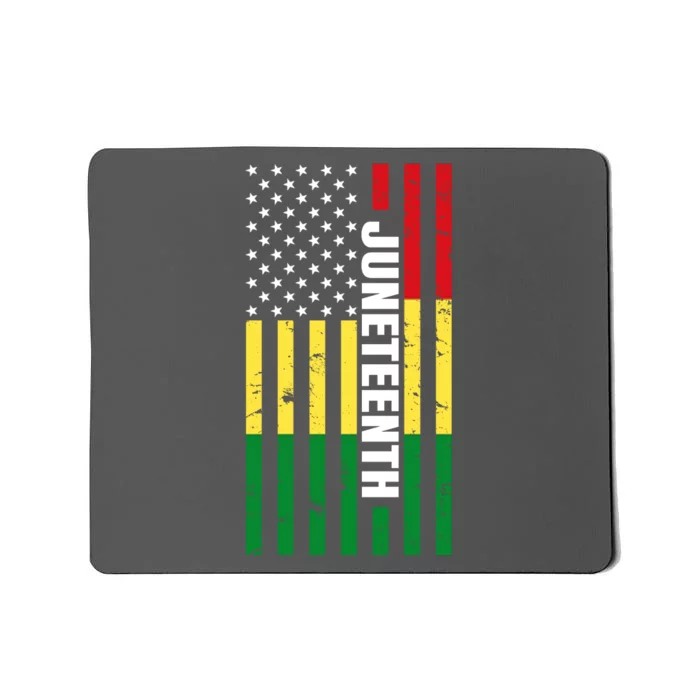 Juneteenth USA Black History Month Flag Mousepad