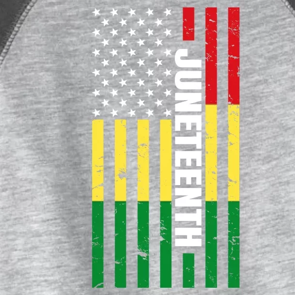 Juneteenth USA Black History Month Flag Toddler Fine Jersey T-Shirt