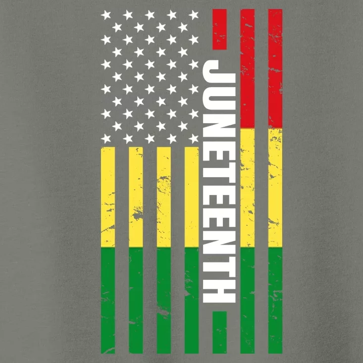 Juneteenth USA Black History Month Flag Toddler T-Shirt