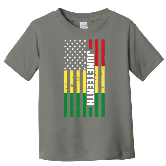 Juneteenth USA Black History Month Flag Toddler T-Shirt