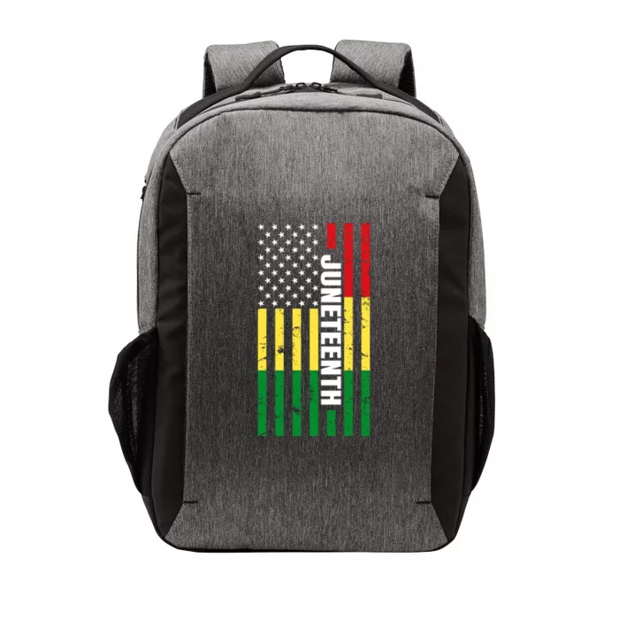 Juneteenth USA Black History Month Flag Vector Backpack