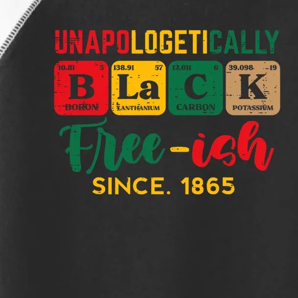 Juneteenth Unapologetically Black Periodic Toddler Fine Jersey T-Shirt