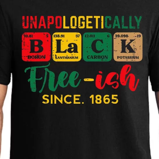 Juneteenth Unapologetically Black Periodic Pajama Set