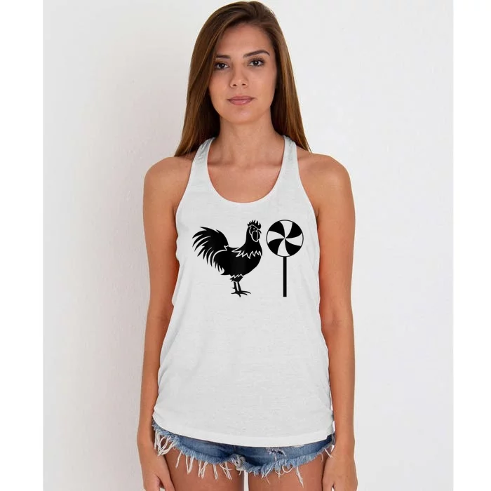 Joe Ugly Cock Sucker Funny Women's Knotted Racerback Tank