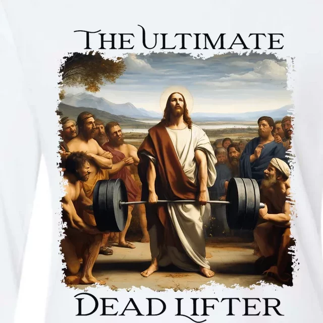 Jesus Ultimate Dead Lifter Christian Bodybuilder Strongman Womens Cotton Relaxed Long Sleeve T-Shirt