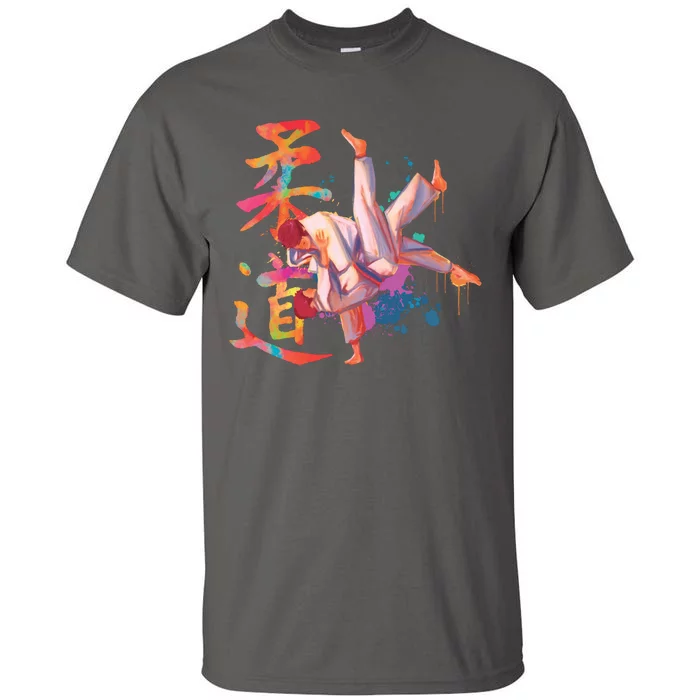 Judo Martial Arts Watercolor Tall T-Shirt