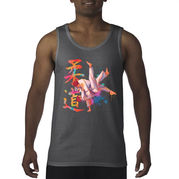 Judo Martial Arts Watercolor Tank Top