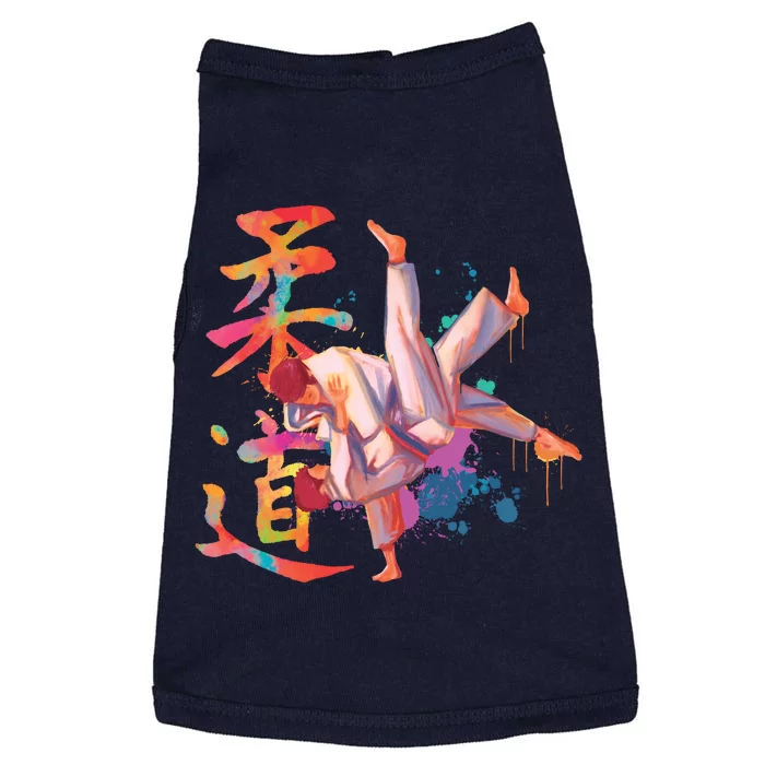 Judo Martial Arts Watercolor Doggie Tank