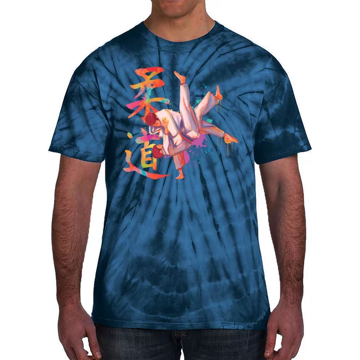 Judo Martial Arts Watercolor Tie-Dye T-Shirt