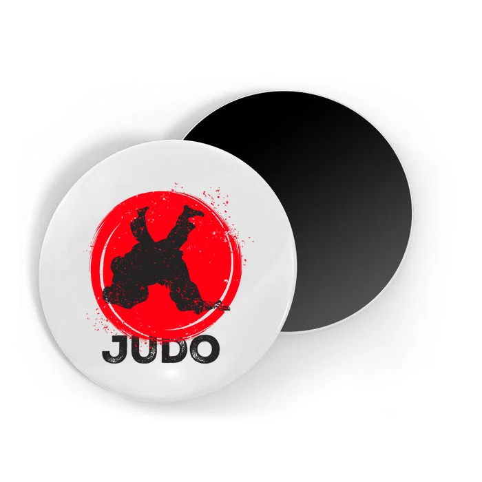 JUDO Olympic Sports Stylized Distressed Magnet