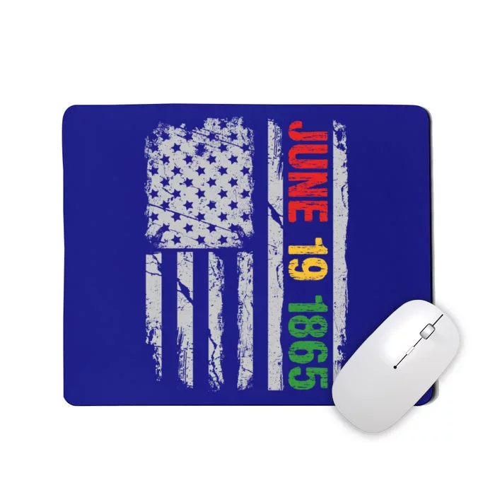 Juneteenth Usa Flag June 19 1865 Black History Month Freedom Gift Mousepad