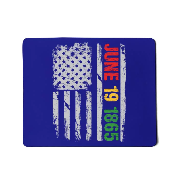 Juneteenth Usa Flag June 19 1865 Black History Month Freedom Gift Mousepad