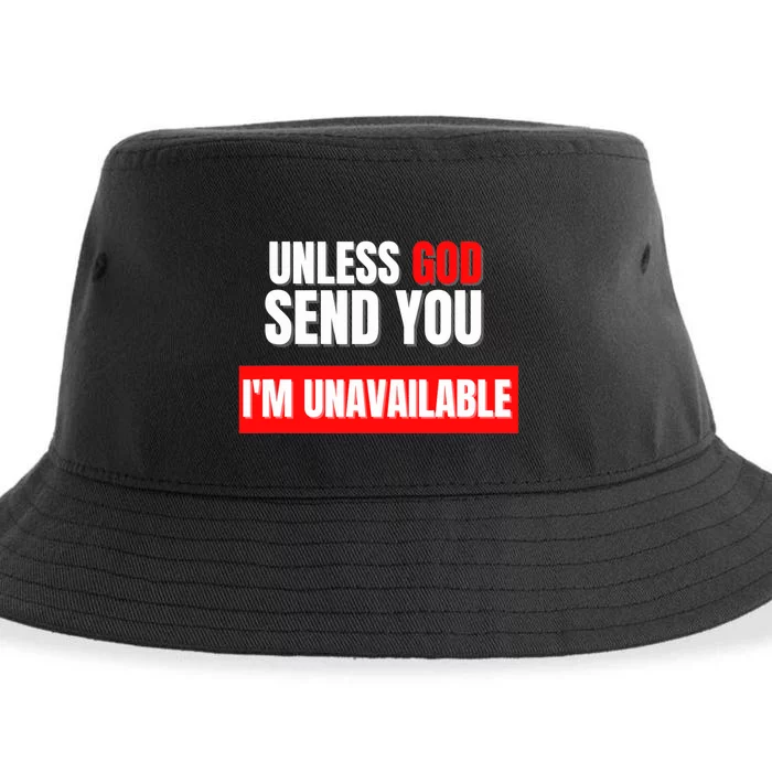 Jesus Unless God Send You Religion Christianity Jesus Sustainable Bucket Hat