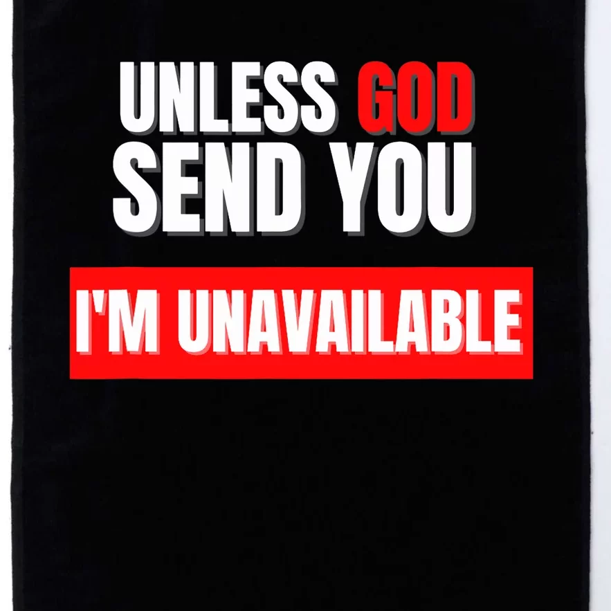 Jesus Unless God Send You Religion Christianity Jesus Platinum Collection Golf Towel