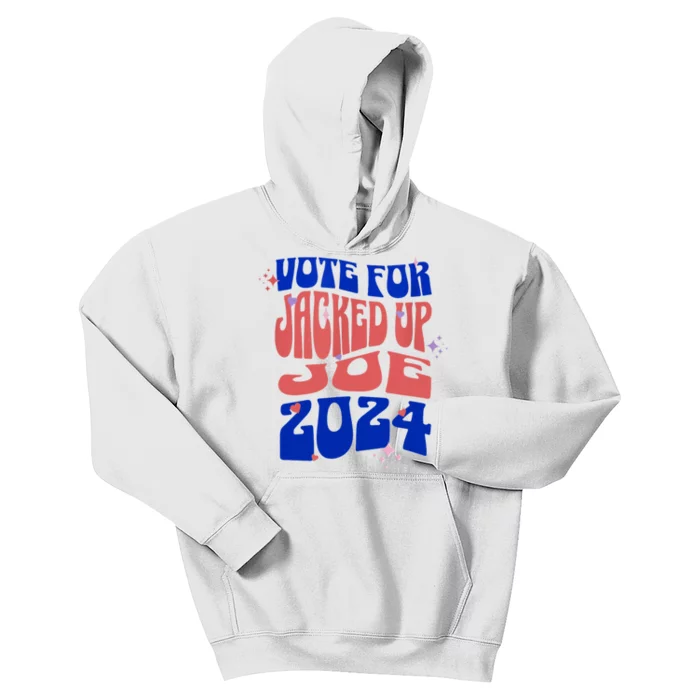 Jacked Up Joe 2024 Vote Biden President Political Kids Hoodie