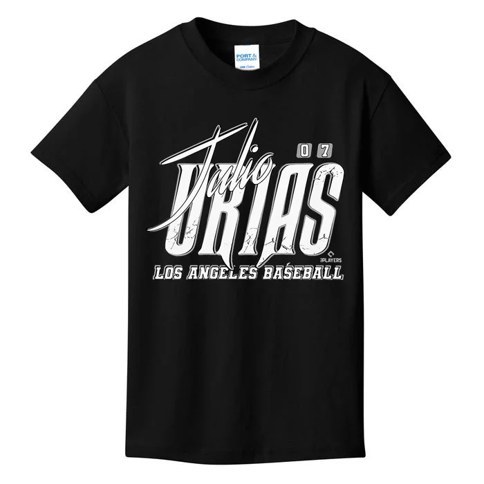 Julio Urias Los Angeles Baseball Rock Kids T-Shirt