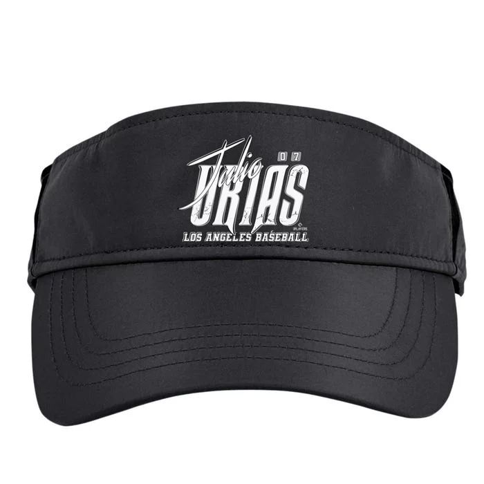 Julio Urias Los Angeles Baseball Rock Adult Drive Performance Visor