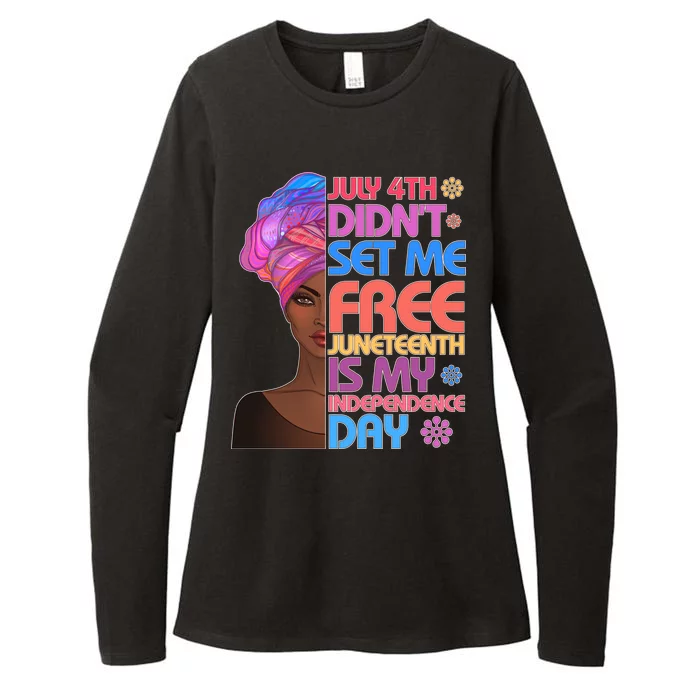 July 4th Didn't Set Me Free Juneteenth Womens CVC Long Sleeve Shirt