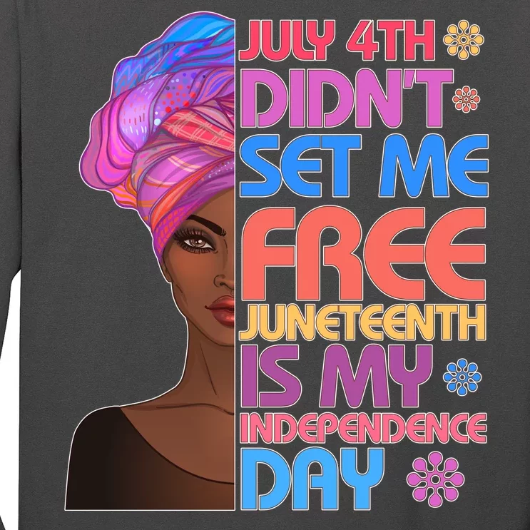 July 4th Didn't Set Me Free Juneteenth Long Sleeve Shirt