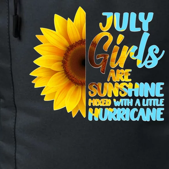 July Girls Are Sunshine Mixed With A Little Hurricane Daily Commute Backpack