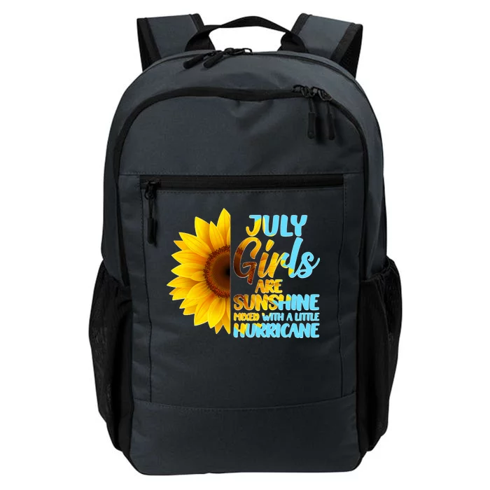 July Girls Are Sunshine Mixed With A Little Hurricane Daily Commute Backpack