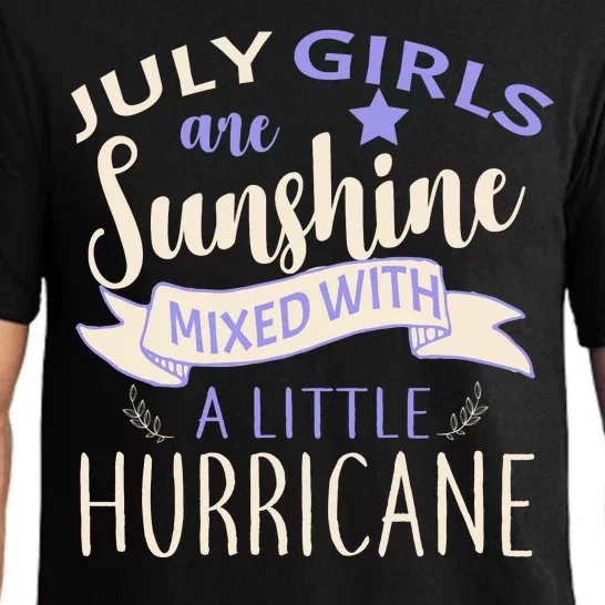 July Girls Are Sunshine Mixed With Hurricane Pajama Set