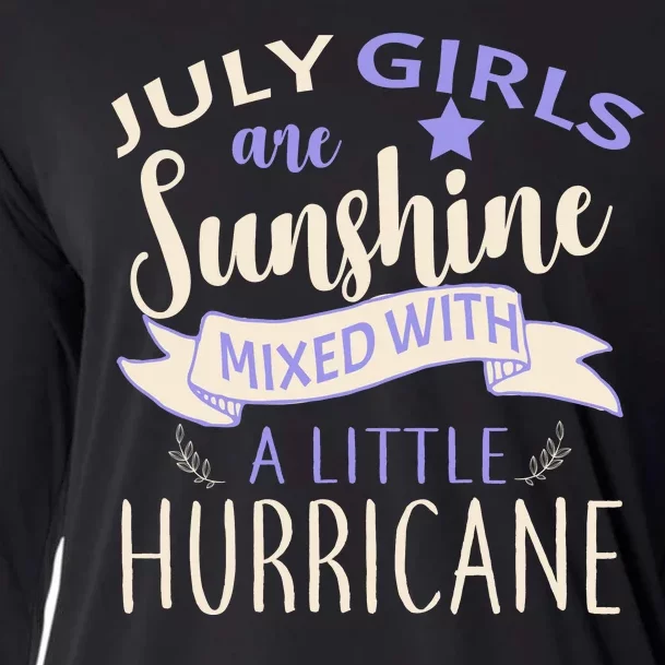 July Girls Are Sunshine Mixed With Hurricane Cooling Performance Long Sleeve Crew