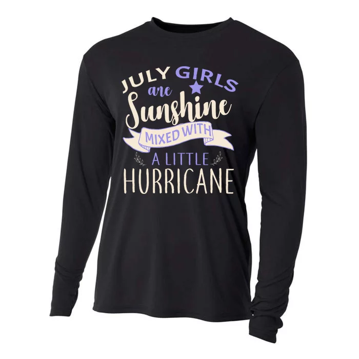 July Girls Are Sunshine Mixed With Hurricane Cooling Performance Long Sleeve Crew