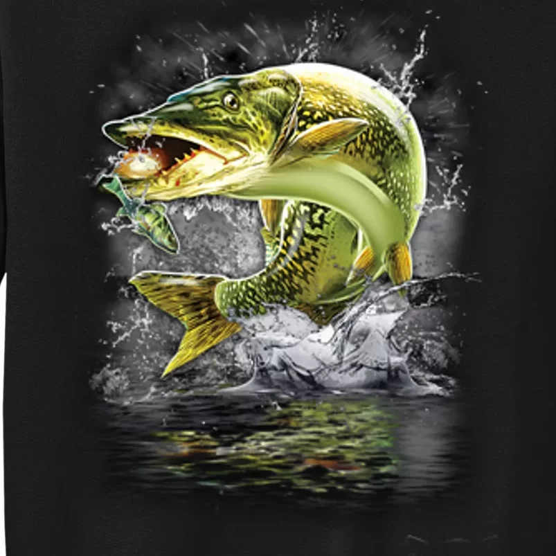 Jumping Muskie - Fishing Sweatshirt