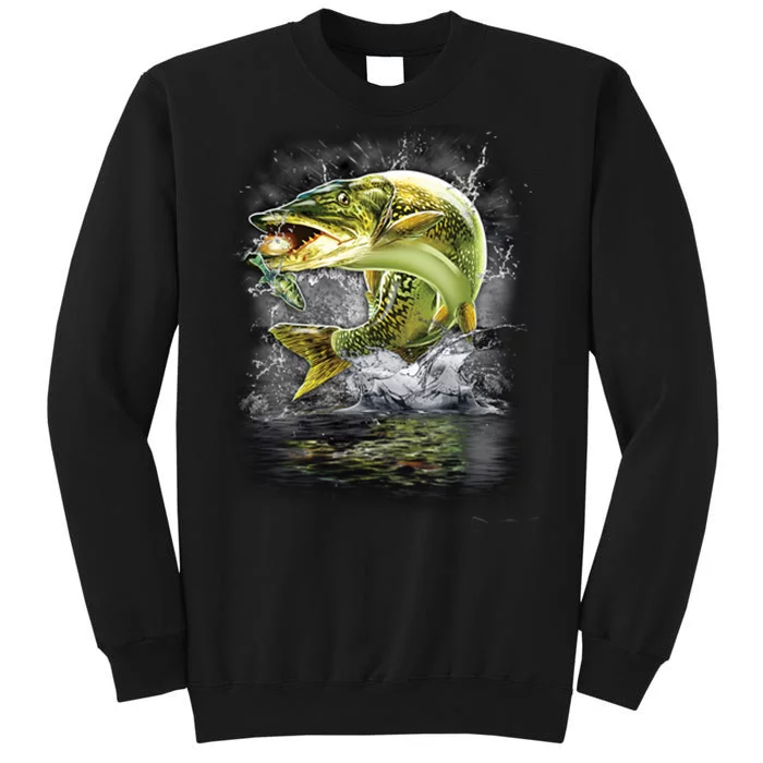 Jumping Muskie - Fishing Sweatshirt