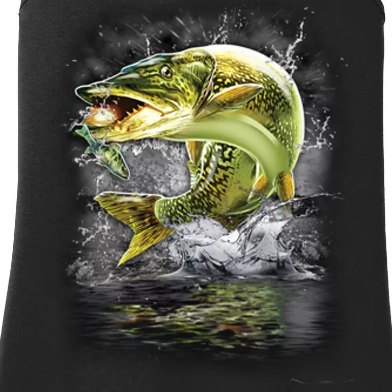 Jumping Muskie - Fishing Ladies Essential Tank