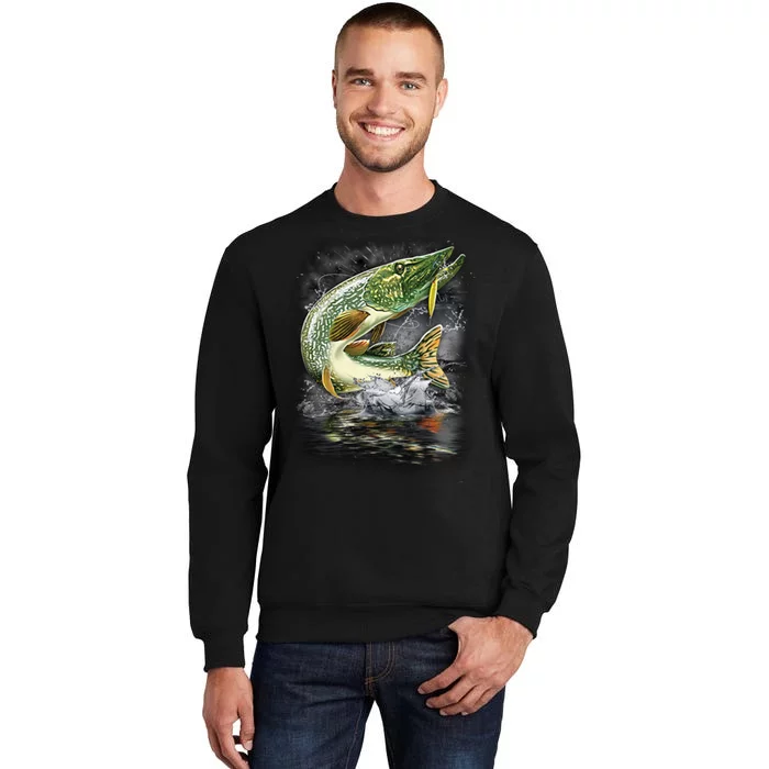 Jumping Pike - Fishing Tall Sweatshirt