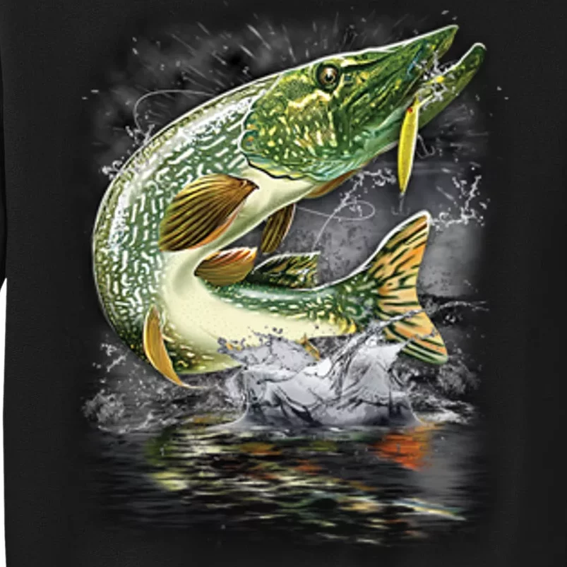 Jumping Pike - Fishing Tall Sweatshirt