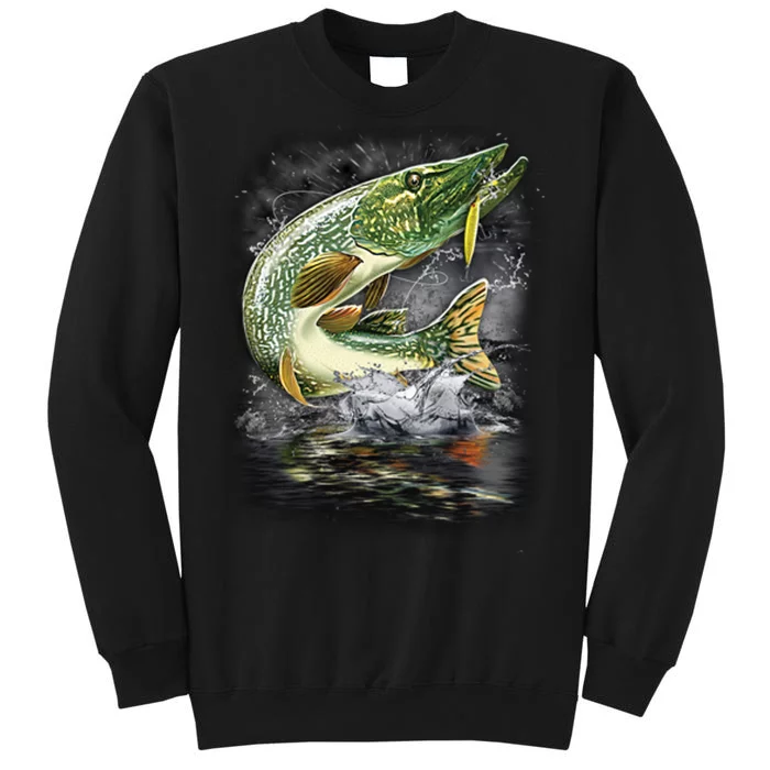 Jumping Pike - Fishing Tall Sweatshirt