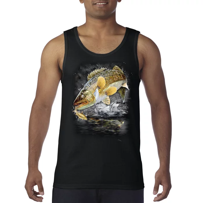 Jumping Walleye - Fishing Tank Top