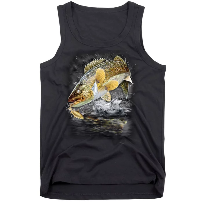 Jumping Walleye - Fishing Tank Top