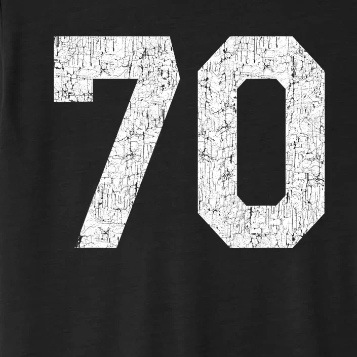 Jersey Uniform Number #70 Athletic Style Sports Graphic ChromaSoft Performance T-Shirt