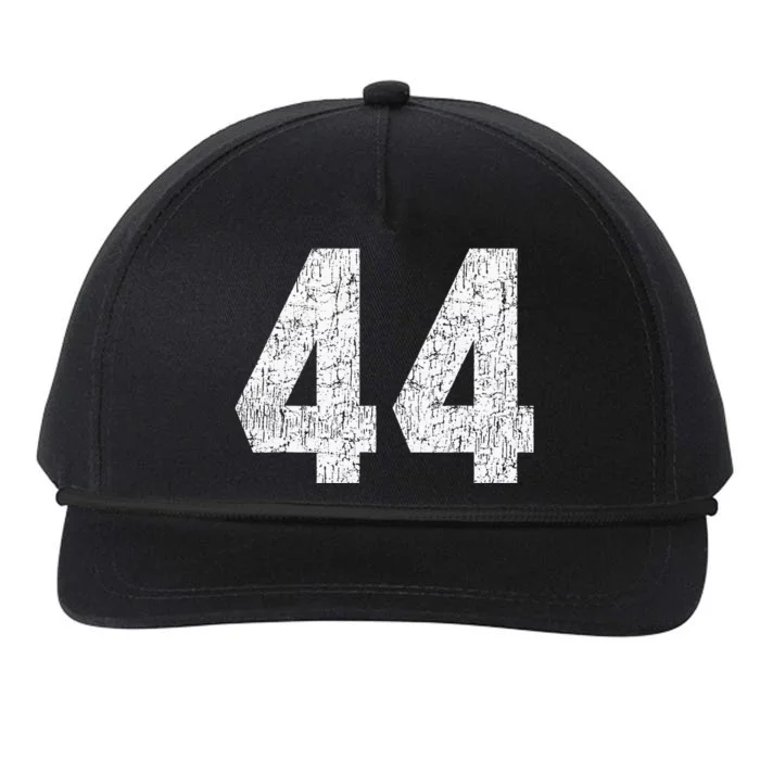 Jersey Uniform Number 44 Athletic Style Sports Graphic Snapback Five-Panel Rope Hat