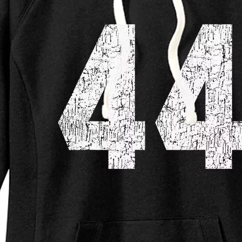 Jersey Uniform Number 44 Athletic Style Sports Graphic Women's Fleece Hoodie