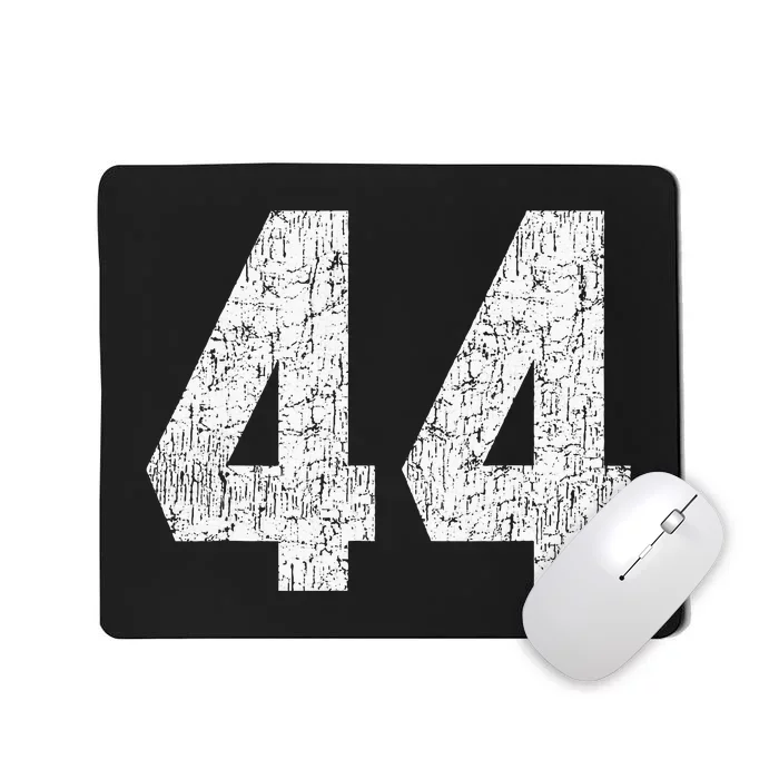 Jersey Uniform Number 44 Athletic Style Sports Graphic Mousepad