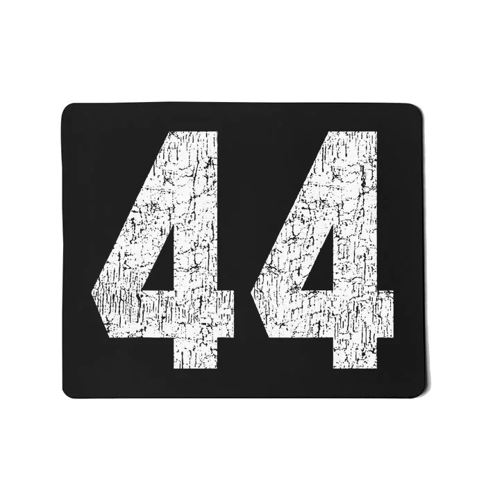 Jersey Uniform Number 44 Athletic Style Sports Graphic Mousepad