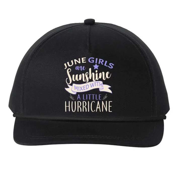 June Girls Are Sunshine Mixed With Hurricane Snapback Five-Panel Rope Hat