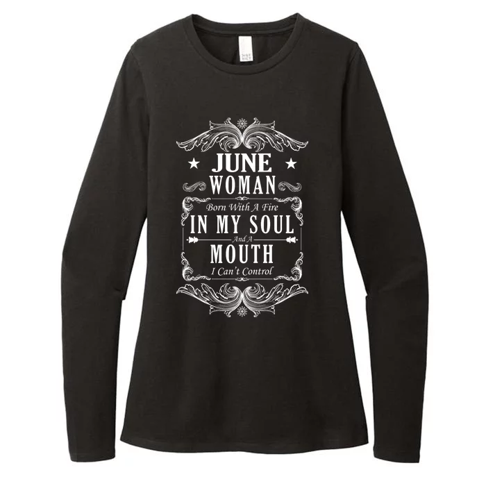 June Woman Funny Birthday Womens CVC Long Sleeve Shirt