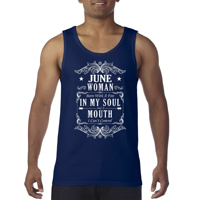 June Woman Funny Birthday Tank Top