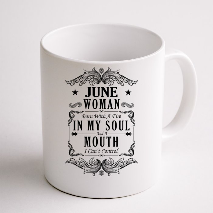 June Woman Funny Birthday Front & Back Coffee Mug